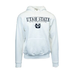 utah state university champion hoodie white